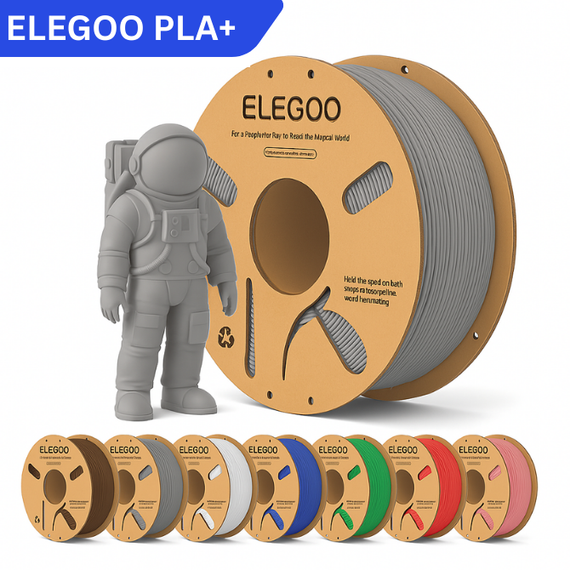 Elegoo PLA+ Filament 1.75mm Colored 5KG