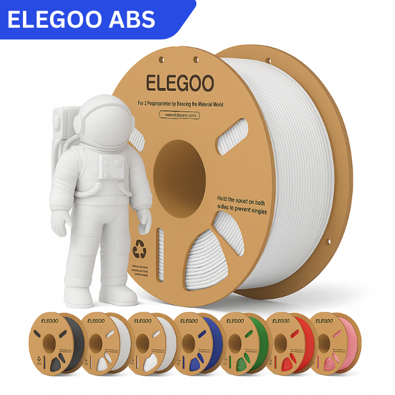 Elegoo ABS Filament 1.75mm Colored 5KG