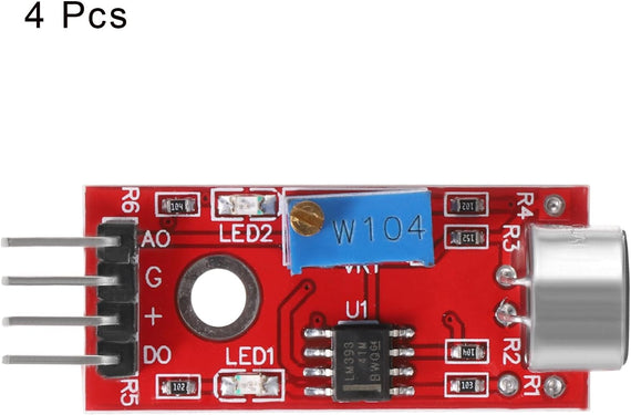 Sound Detection Sensor Module - 4-Pack
