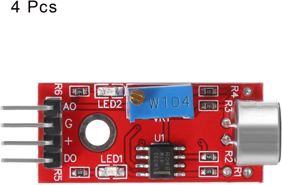 Sound Detection Sensor Module - 4-Pack