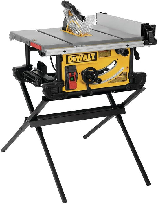 DEWALT 10-Inch Portable Jobsite Table Saw with Rolling Stand (DWE7491RS)
