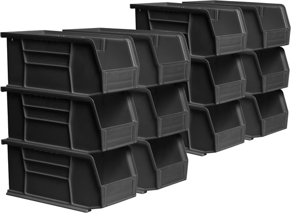 Stackable Storage Bins – Medium (Pack of 10)