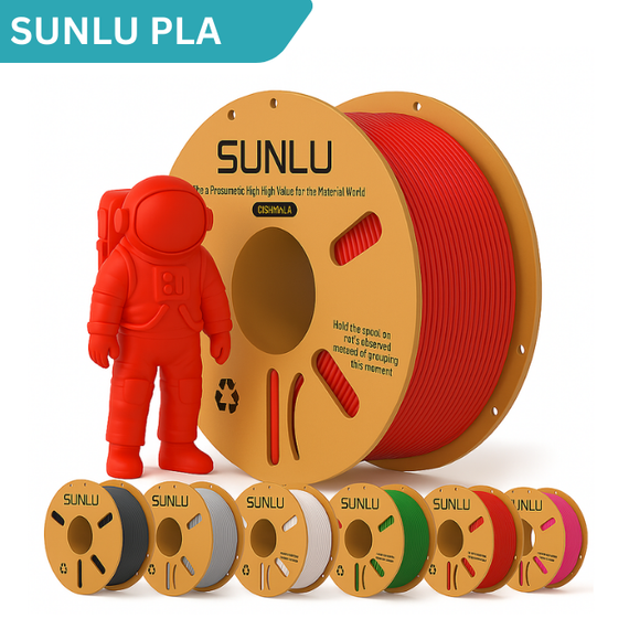 Sunlu PLA Filament 1.75mm Colored 5KG