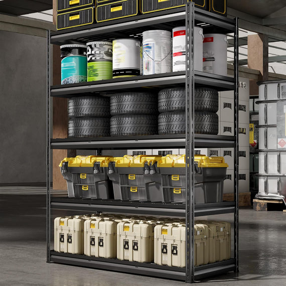 Heavy-Duty 5-Tier Steel Storage Shelving Unit