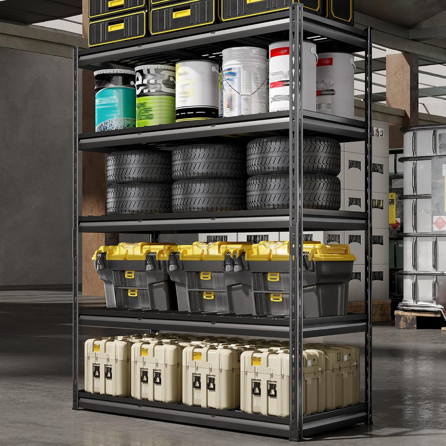 Heavy-Duty 5-Tier Steel Storage Shelving Unit