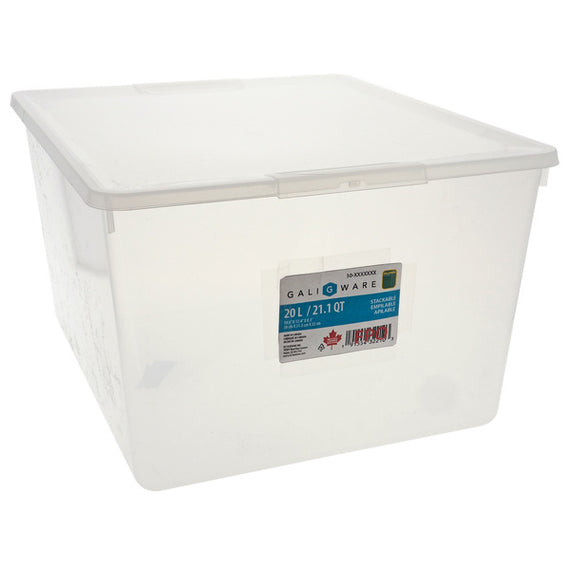 Rectangular Plastic Storage Box (pack of 5)