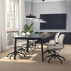 Office Workstation - 4-Person with 5 Outlet Power Strip