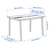 Office Workstation - 4-Person with 5 Outlet Power Strip