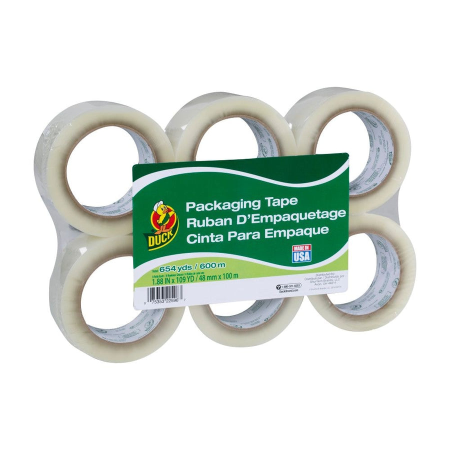 Clear Packing Tape - 6-Pack